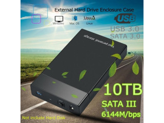 10 TB Portable Hard Drive SATA III 6G/bps