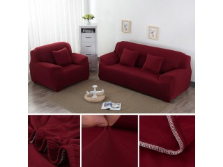 5 SEATER 3+1+1 SOFA COVER (maroon) (STANDARD SIZE)