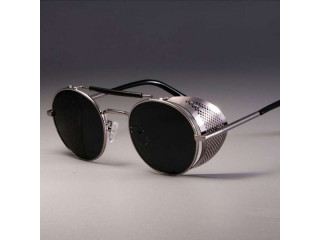 Classic Retro Steampunk Sunglasses Round Designer