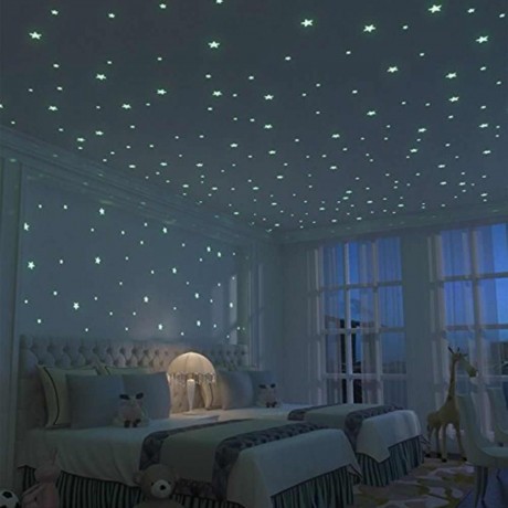 handsome-saving-offer-for-pack-of-300-luminous-stars-wall-stickers-big-0