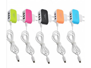 3 USB Ports Home Travel Wall AC Power Charger