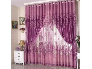 Peony Voile Window Curtain Home Living Room Curtain