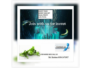 Invest Your money and get 4% to 5% monthly profit