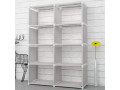 double-row-10-grid-simple-bookshelf-nonwoven-fabric-small-2