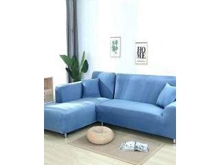 ROYAL BLUE- L SHAPE 6 SEATER SOFA PROTECTER COVER