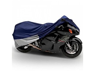 Sports Bike Heavy Bike Cover Blue (Dust Proof, Waterproof)