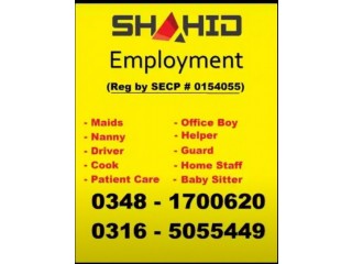 Shahid H.R domestic staff Employment Agency