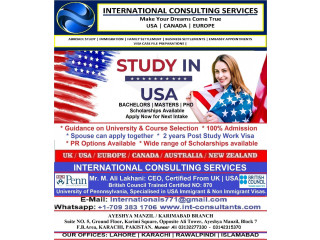 USA Study Visa & Canada Immigration Consultant in Karachi