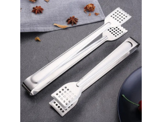 Stainless Steel BBQ Food Tongs Anti Heat Bread