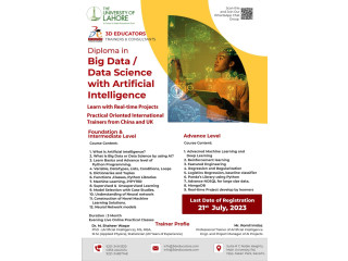 Diploma in Big Data / Data Science with AI - Artificial Intelligence Training