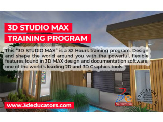 3D Studio Max For Students and Professionals Training Through Live/Online