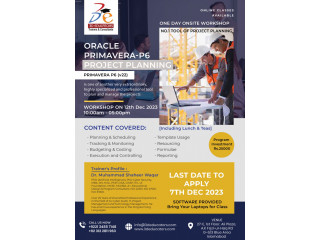 Oracle Primavera P6 Training Through online/Live