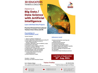 Diploma in Big Data / Data Science with AI -