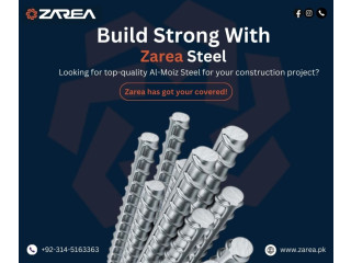 Al Moiz Steels (Grade 60 Steel Bar) Available on Zarea Limited