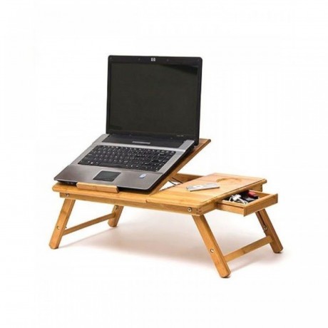 wooden-portable-foldable-laptop-table-cooling-fan-with-drawer-big-0