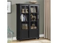 tables-and-trolleys-bookcase-with-sliding-glass-doors-black-small-0