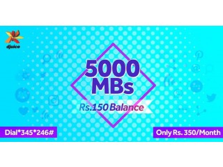 Djuice Telenor New Offer Monthly 5000 MB - 5GB Internet