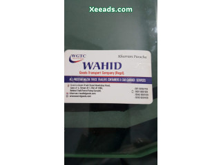 Wahid goods transport company